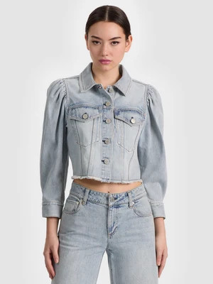 Lana Denim Jacket - Rockstar Blue | Alice + Olivia