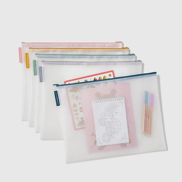 Marie Kondo Kawaii Legal-Size Pouches Pkg/5 | The Container Store