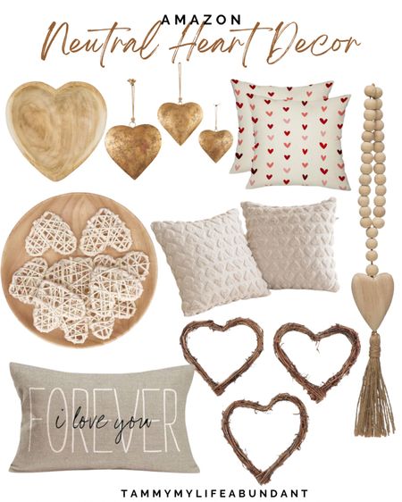 Neutral Valentine decor from Amazon 
#amazonfinds

#LTKstyletip #LTKhome #LTKfindsunder50