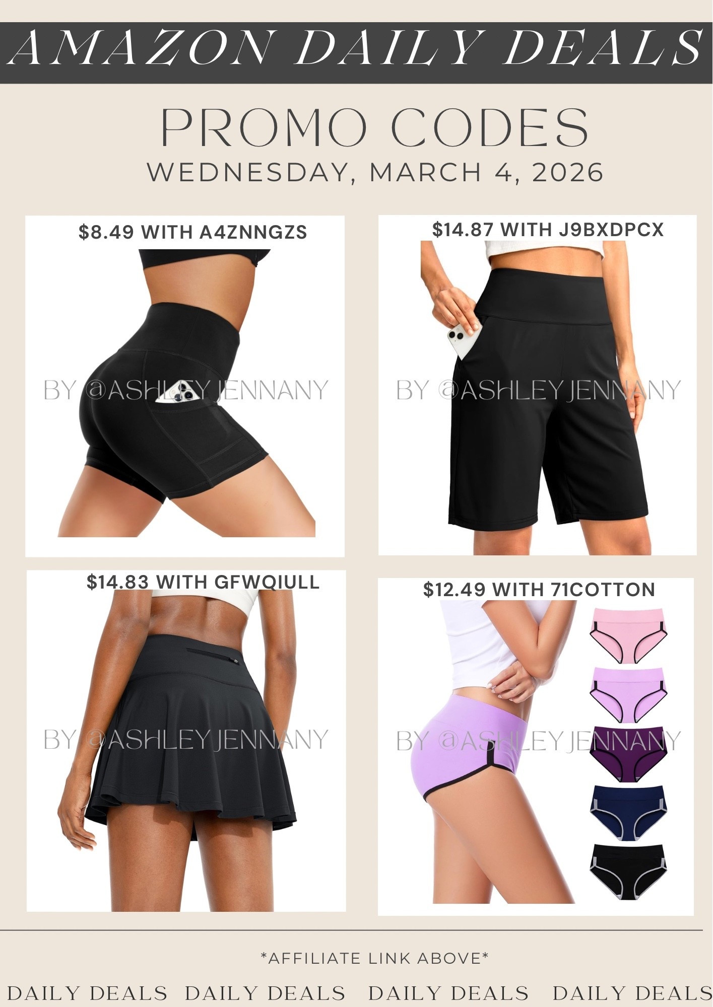 Amazon fashion deals on biker shorts, Bermuda shorts, tennis skirt and underwear 

#LTKMidsize #LTKSaleAlert #LTKSeasonal