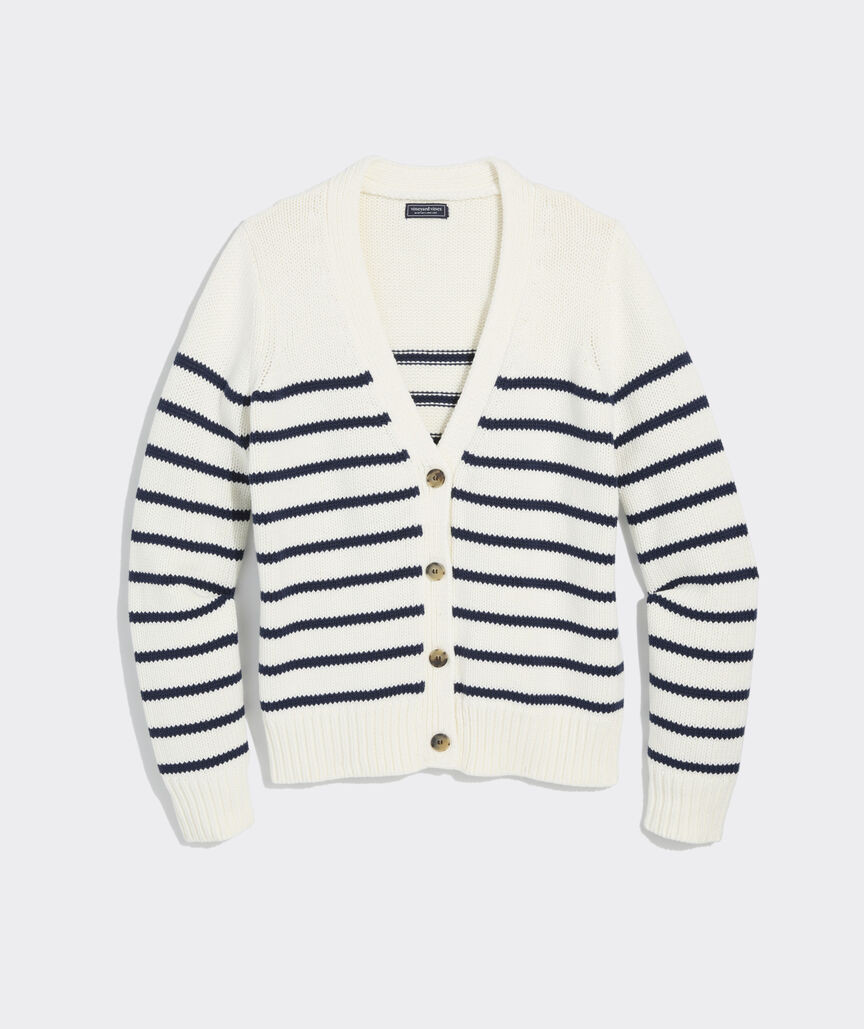 Katie Cotton V Neck Cardigan | vineyard vines
