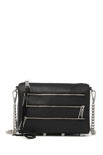 Mini 5 Zip Leather Crossbody Bag | Nordstrom Rack