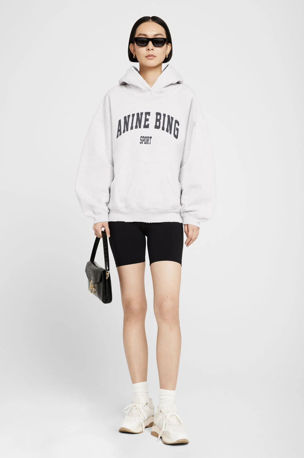 Harvey Sweatshirt - Heather Grey | Anine Bing