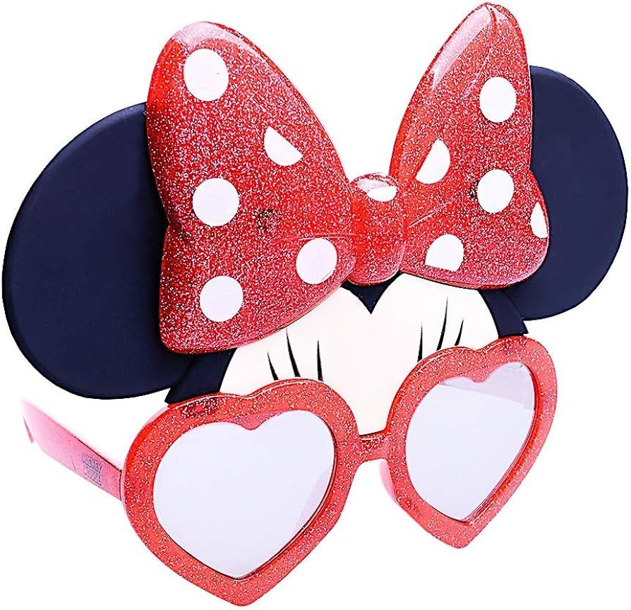 Sun-Staches Minnie Mouse Glitter Sunglasses | Costume Accessory | UV400 | One Size Fits Most | Amazon (US)