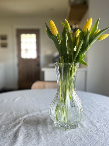 Glass vase
Tulips
Spring

#LTKhome #LTKSeasonal #LTKsalealert