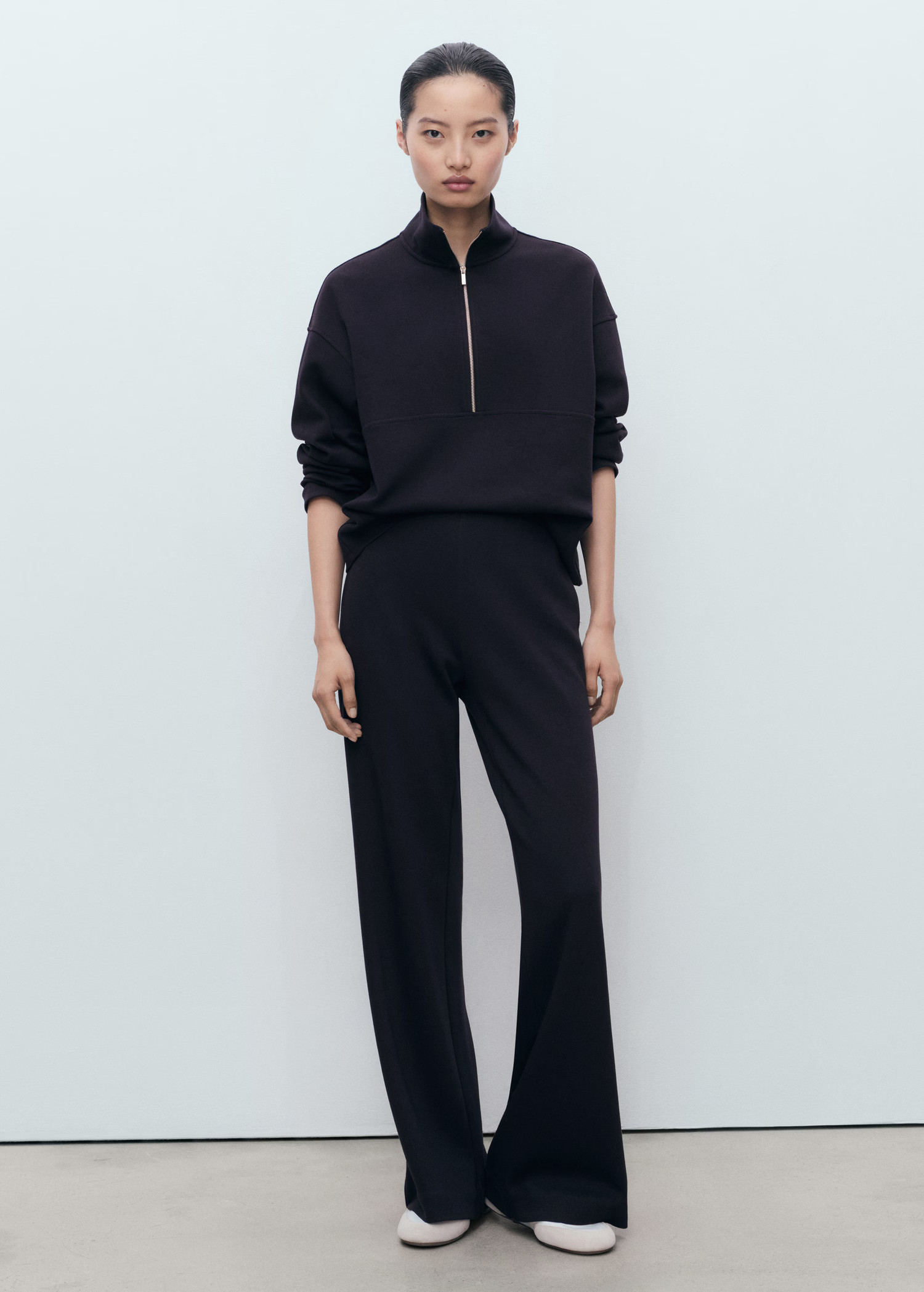 Turtleneck sweatshirt with zip | Mango (US/MX/AU)