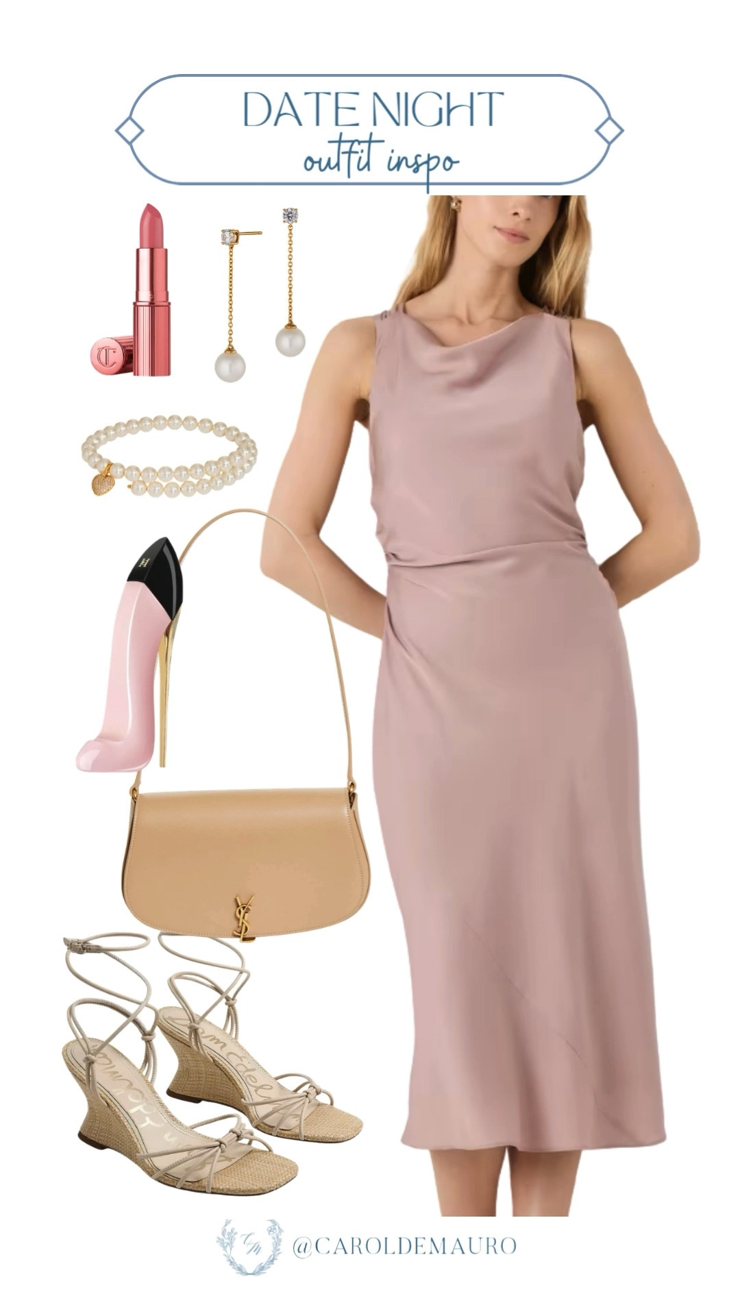 Looking for the perfect excuse to dress up? This is your sign to book that reservation! Style a draped midi dress with pearl accents for a look that feels effortlessly polished. Perfect for a romantic dinner or a night out with the girls.

date night, outfit inspo, formal wear, preppy look, nightout style, luxe handbags, beauty finds, timeless outfit

#LTKU #LTKootd #LTKSeasonal