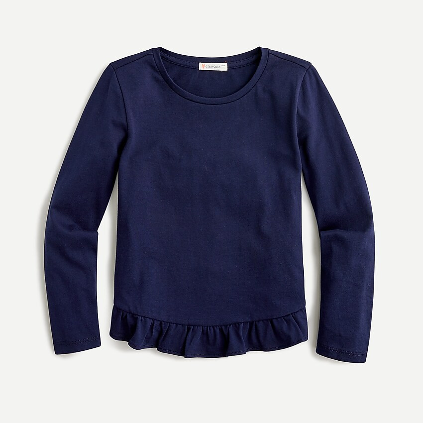 Girls ruffle hem top | J. Crew US