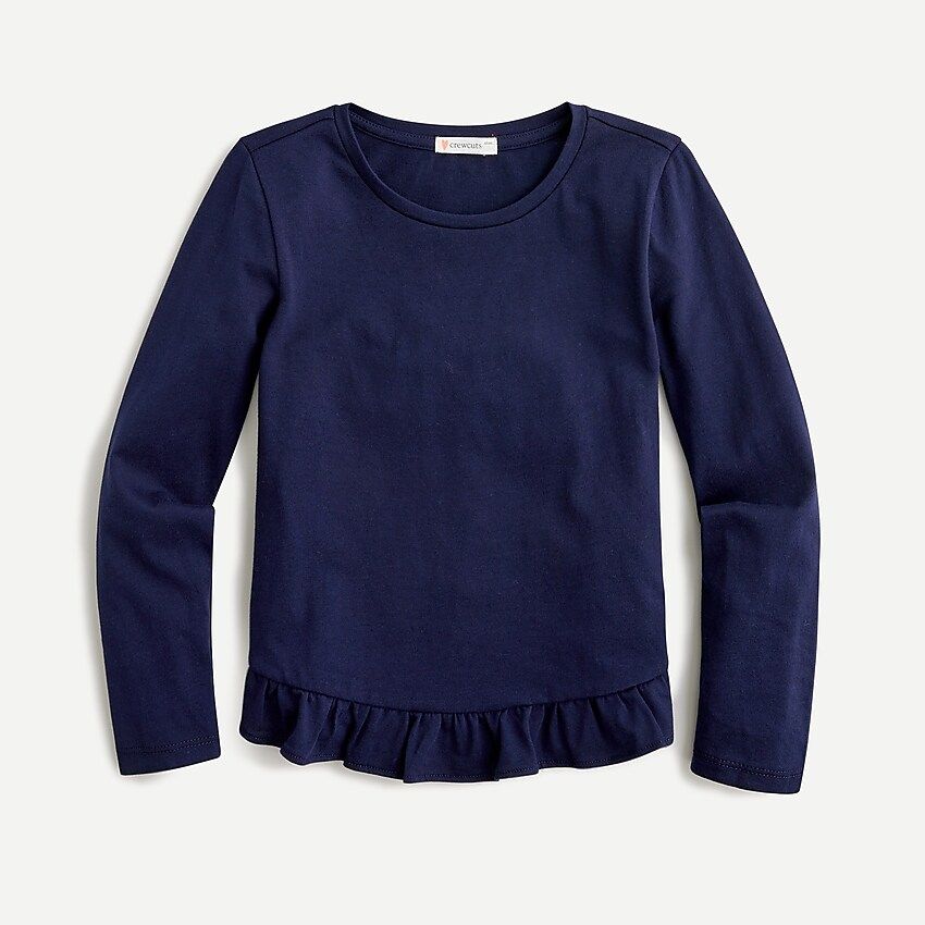 Girls ruffle hem top | J.Crew US