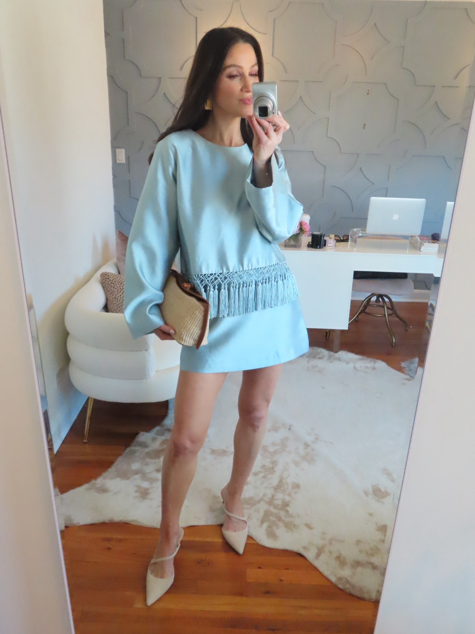 The perfect set for dinner, vacation, baby or bridal showers, brunch — you name it! The top runs true to size and can be styled with jeans or white pants, too. The skirt you can size down one if you’re between sizes! The shoes run true to size. 

@Tuckernuck #tuckernuckpartner

#LTKSeasonal #LTKOver40