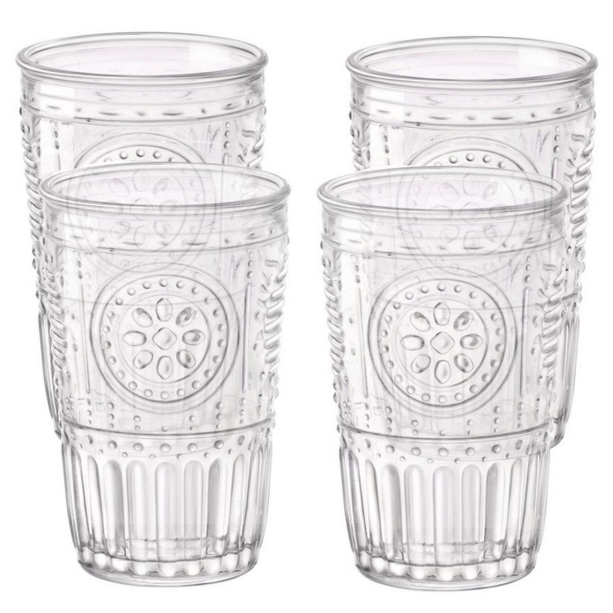 Bormioli Rocco Romantic Water Drinking Glass, 11.5 oz., 4-Piece | Target