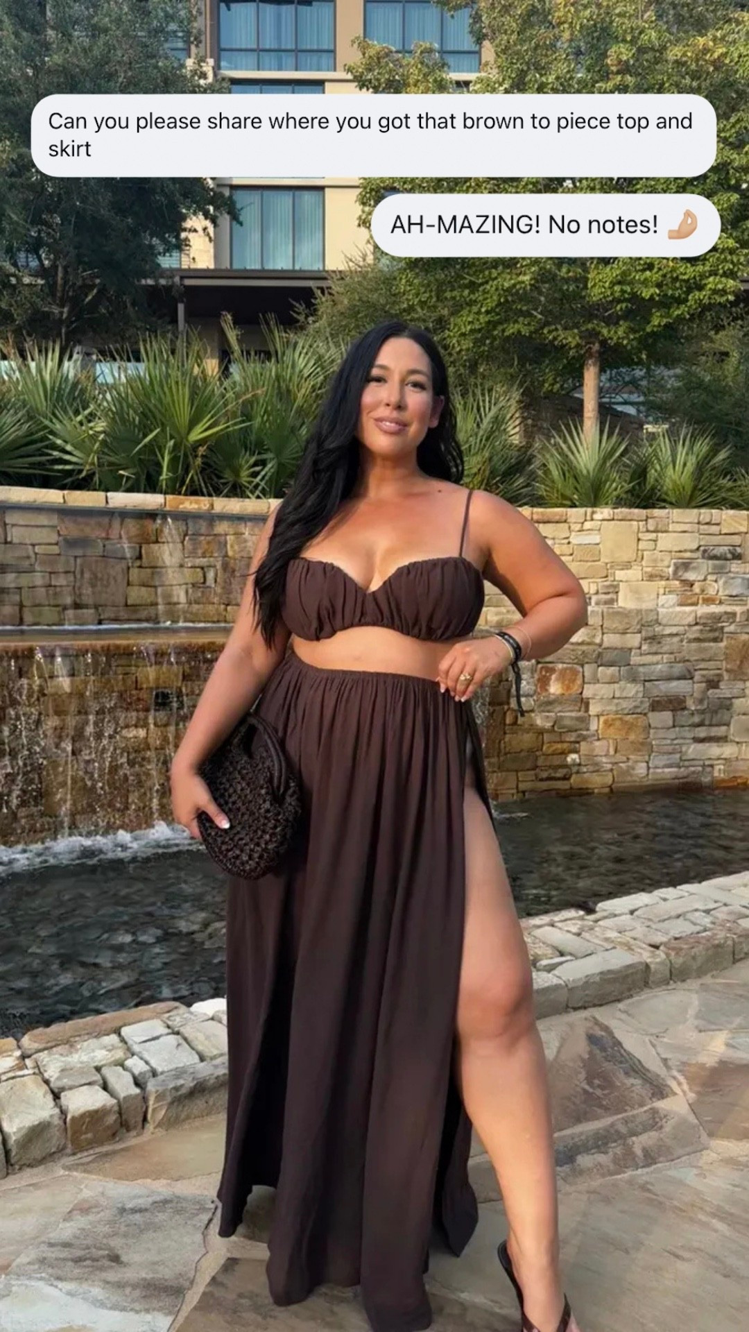 This outfit is a showstopper!! Top is size XL skirt is a large. Midsize fashion, matching set

#LTKMidsize #LTKootd