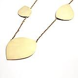 Handmade Big Leafs Gold Statement Necklace | Amazon (US)