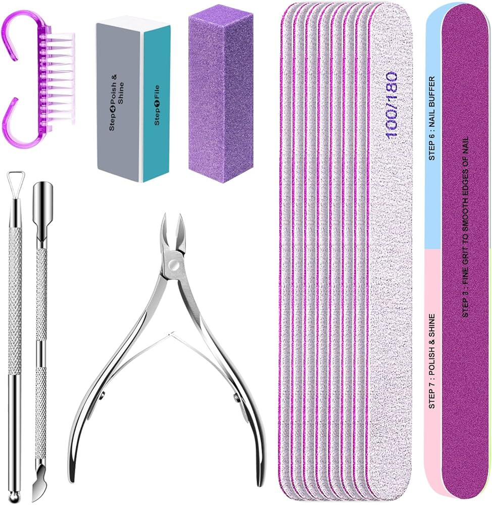 Nail Files and Nail Buffers, Subay 15Pcs Manicure Tools Kit Nail File Kit with 8pcs Nail Files, 3... | Amazon (CA)