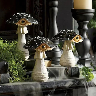 Peeking Mushrooms, Set Of Three - Grandin Road | Grandin Road