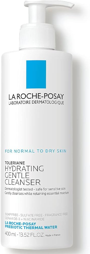 La Roche-Posay Toleriane Hydrating Gentle Face Cleanser, Daily Facial Cleanser with Niacinamide a... | Amazon (US)