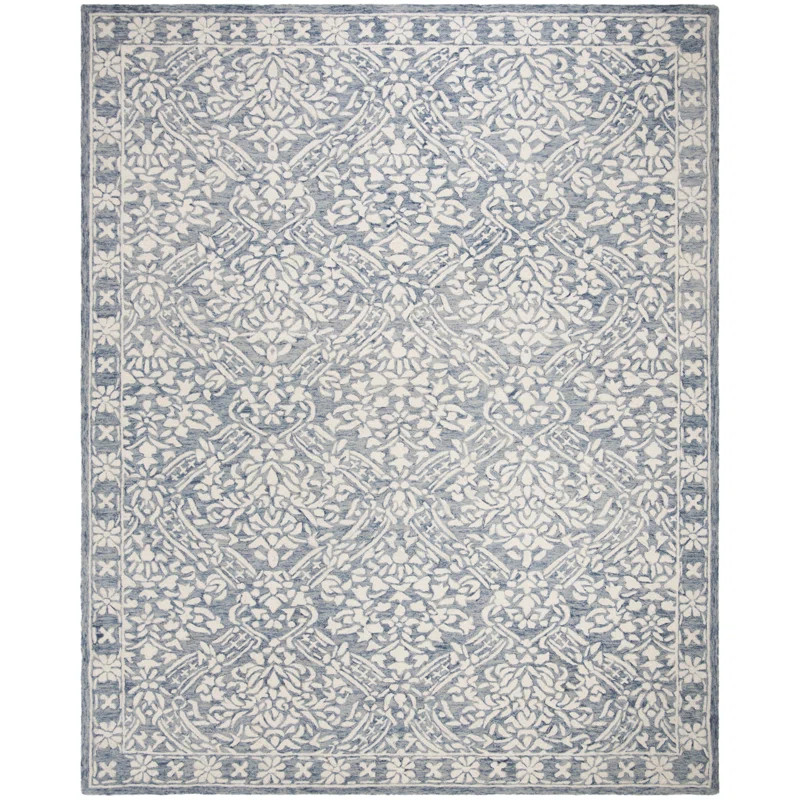 Lauren Ralph Lauren Olivier Hand Tufted, Wool, Blue / Ivory Area Rug | Wayfair North America