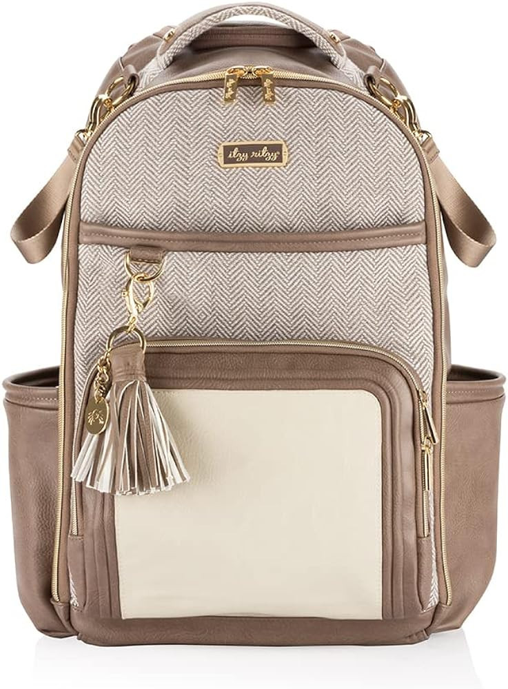 Itzy Ritzy Unisex Baby Backpack, Vanilla Latte Boss Plus       
                            Mater... | Amazon (US)