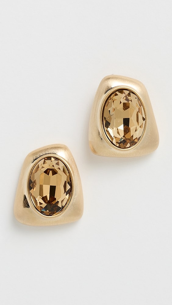 Smoky Gemstone Stud Earrings | Shopbop