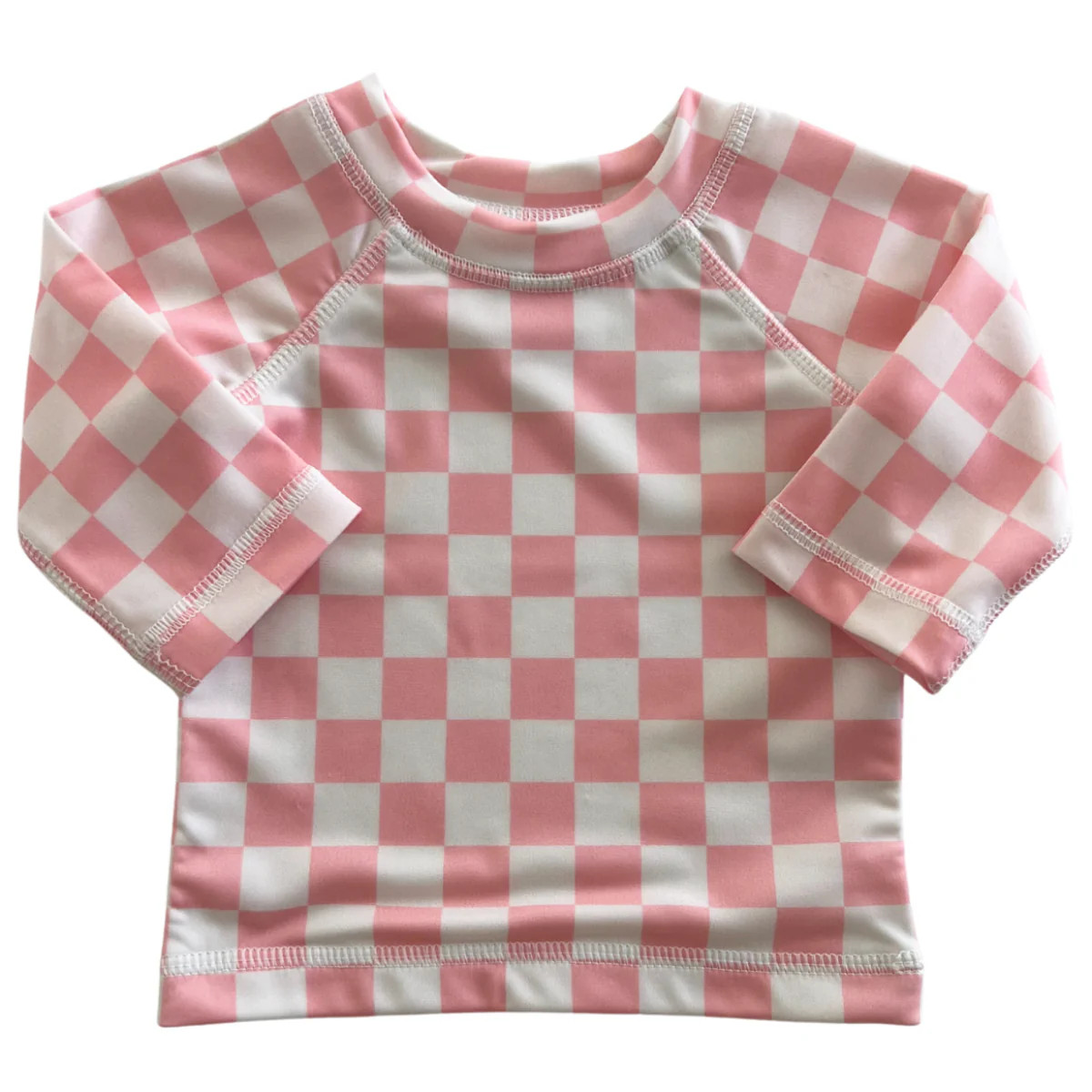 Strawberry Shortcake Checkerboard / Maui Rashguard / UPF 50+ | SpearmintLOVE