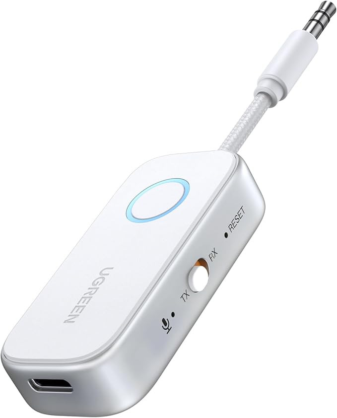 UGREEN Airplane Bluetooth 6.0 Transmitter Receiver for 2 Airpods or Headphones, Airplane Travel E... | Amazon (US)