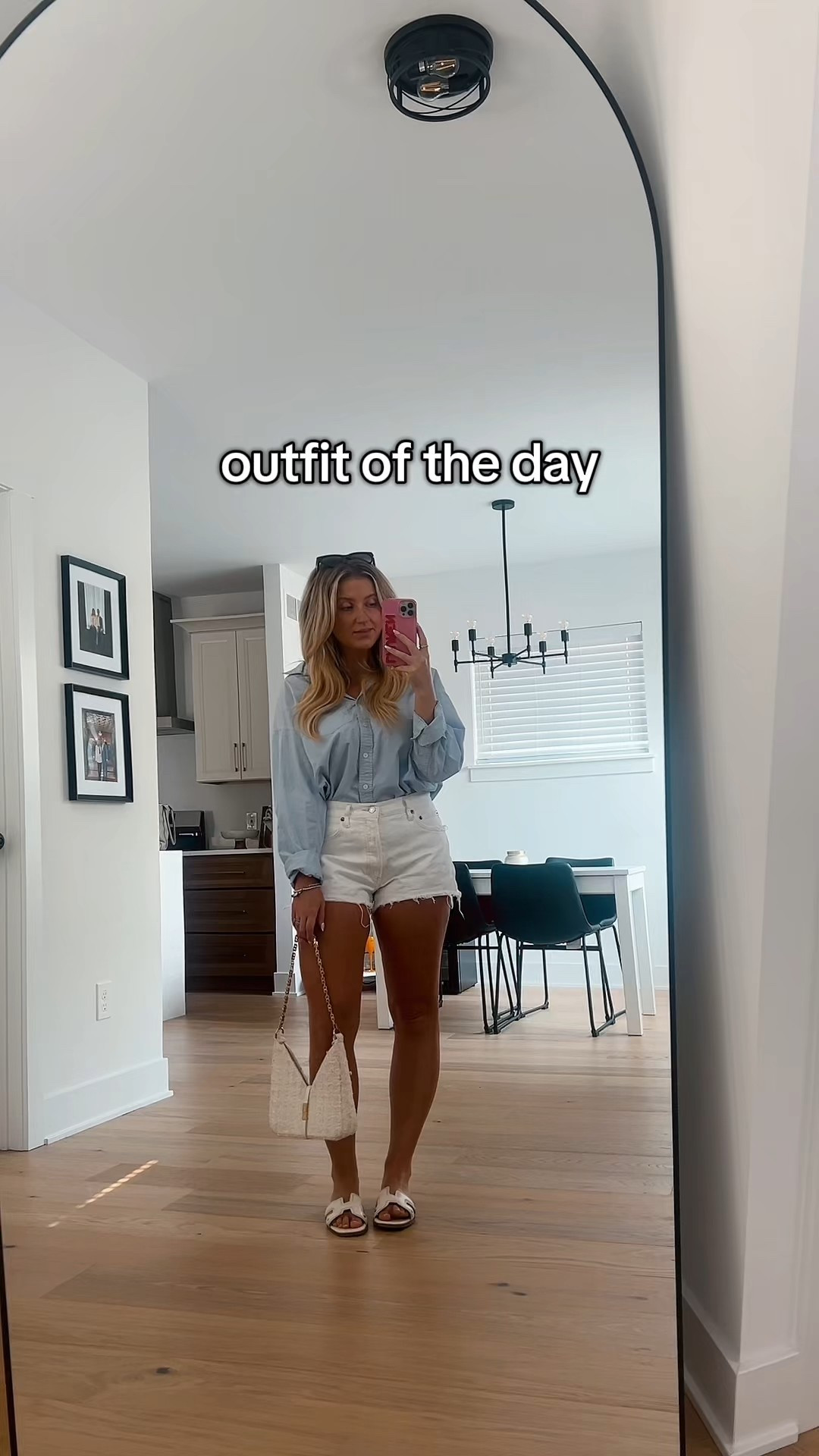 outfit of the day for going to my parents for a pool day. a perfect casual summer outfit! love this agolde denim shorts 

#LTKFindsUnder100 #LTKStyleTip #LTKItBag