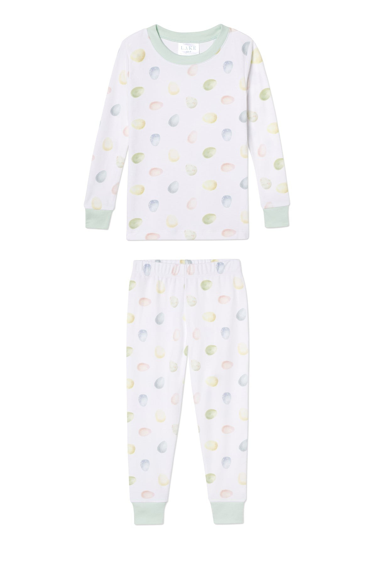 Kids Long-Long Set in Hatch | LAKE Pajamas