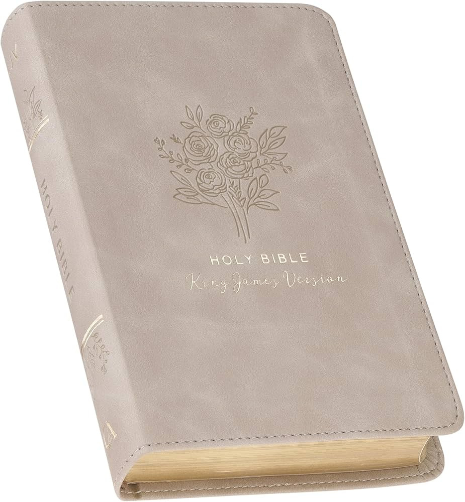 KJV Holy Bible, Compact Vegan Leather Red Letter Edition - Ribbon Marker, King James Version, Tau... | Amazon (US)