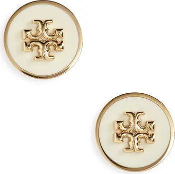 Tory Burch Kira Enamel Circle Stud Earrings | Nordstrom | Nordstrom