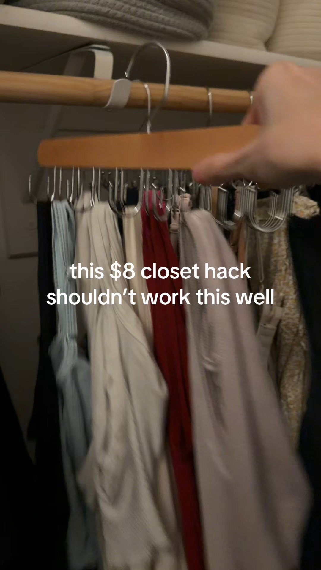 This $8 closet organizer is one of those “why didn’t I buy this sooner” finds. Comes as a 2-pack (basically $4 each) and keeps bras and tanks neat without taking up space.

#LTKHome