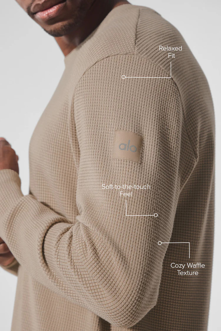 Elevate Waffle Long Sleeve Crew | Alo Yoga (US)
