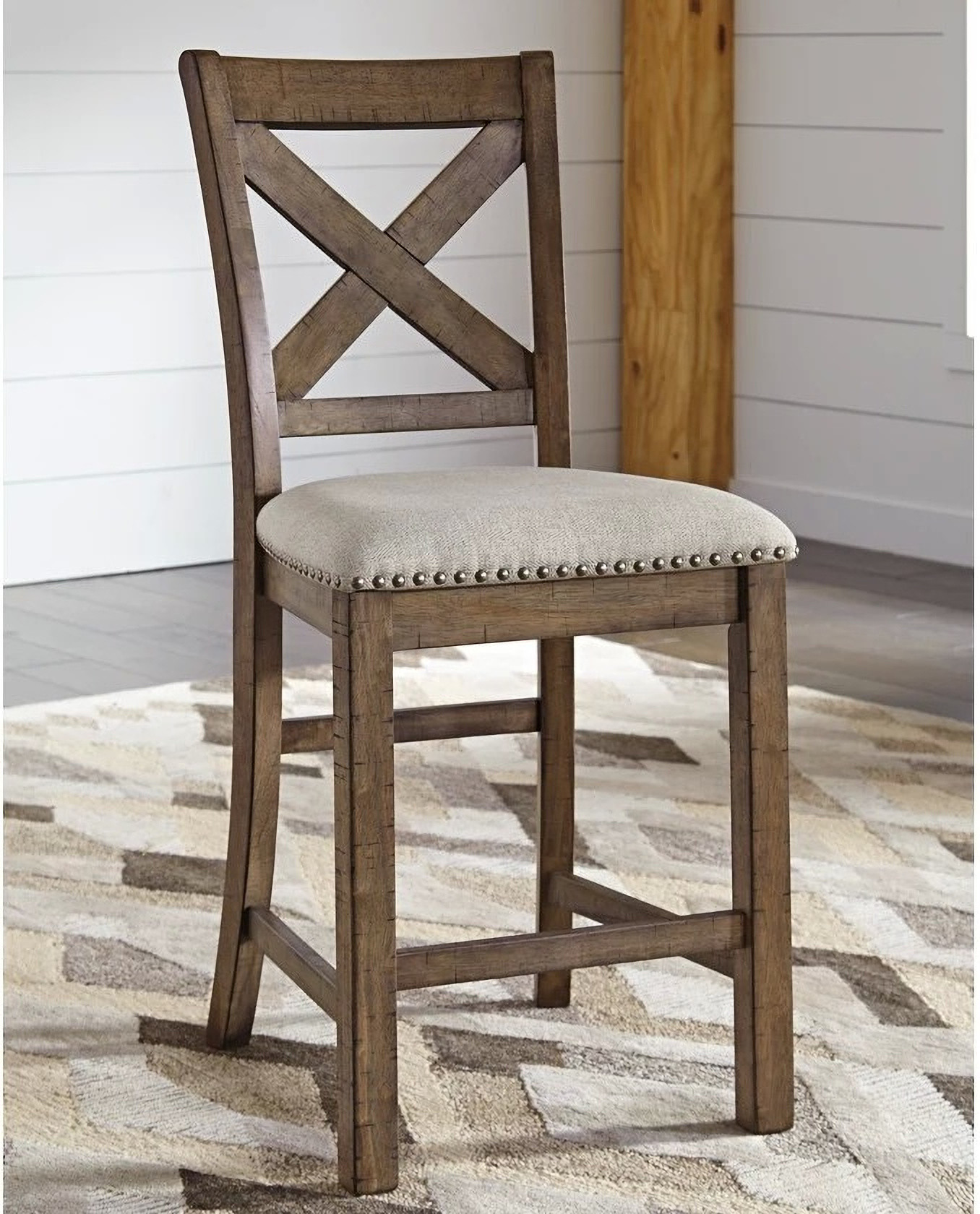 Moriville Upholstered Barstool Set of 2 | 1stopbedrooms