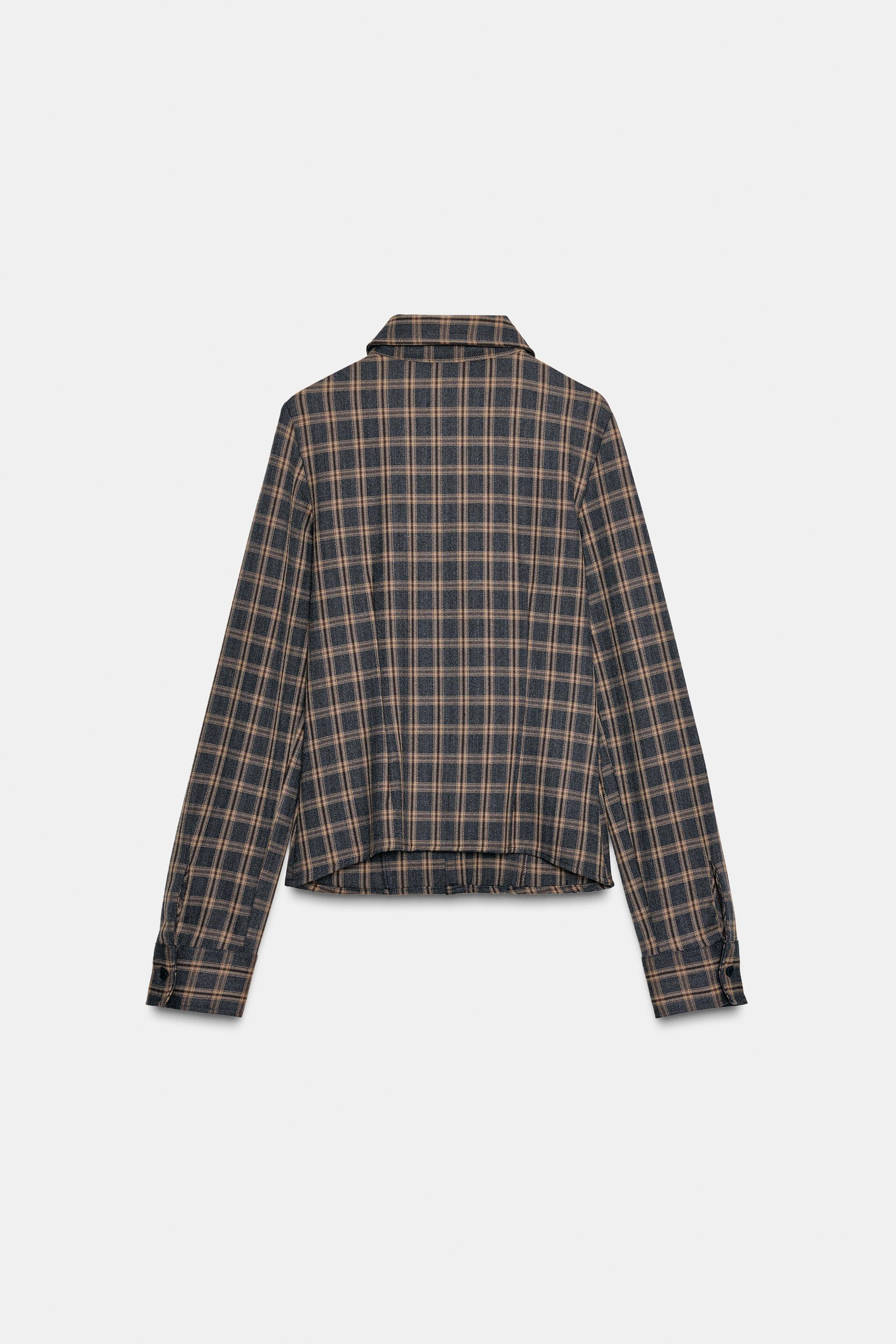 FITTED CHECK SHIRT | Zara UK