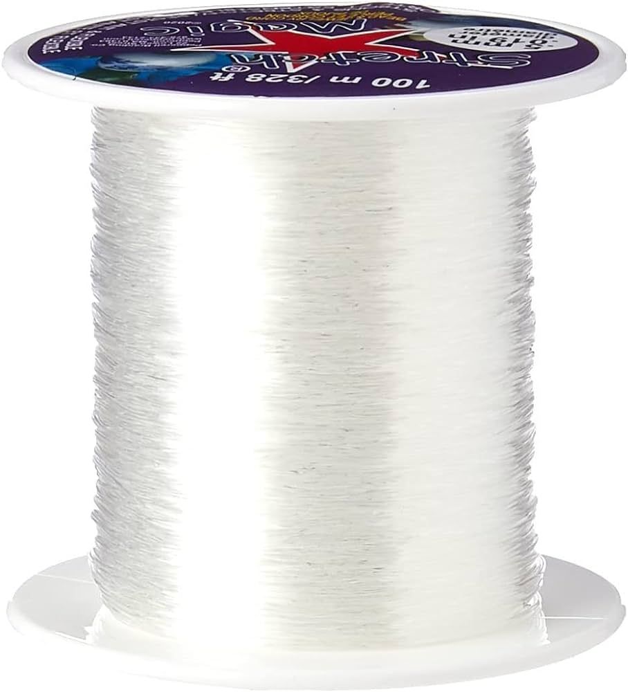 Stretch Magic Bead & Jewelry Cord .5mmX100m, Clear | Amazon (US)