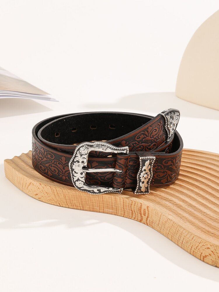 Scroll Pattern Western Belt | SHEIN