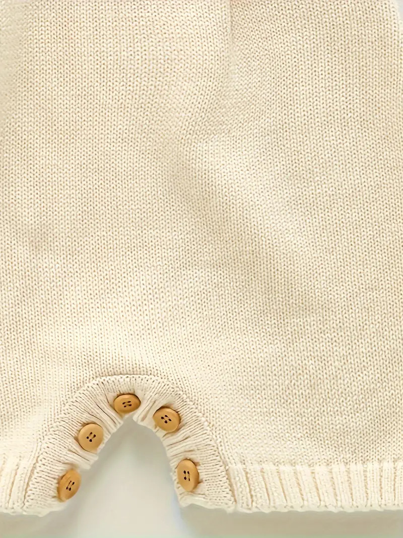 Baby's Cable Knit Jumpsuit Cute Buttons Decor Trendy - Temu | Temu Affiliate Program