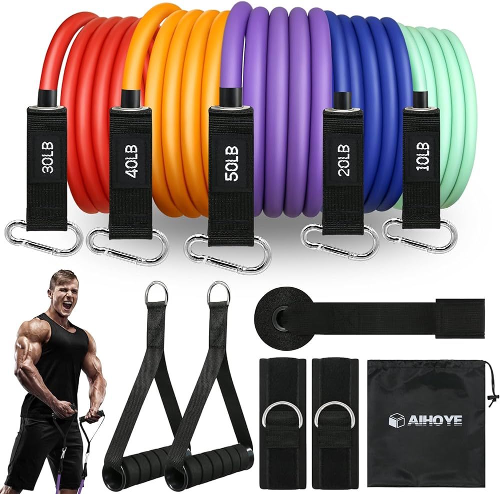 Resistance Bands for Working Out Exercise Bands Resistance Bands Set Fitness Bands Stretch Bands ... | Amazon (US)