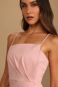 Drinks On Me Mauve Pink Sleeveless Pleated Bodycon Dress | Lulus (US)