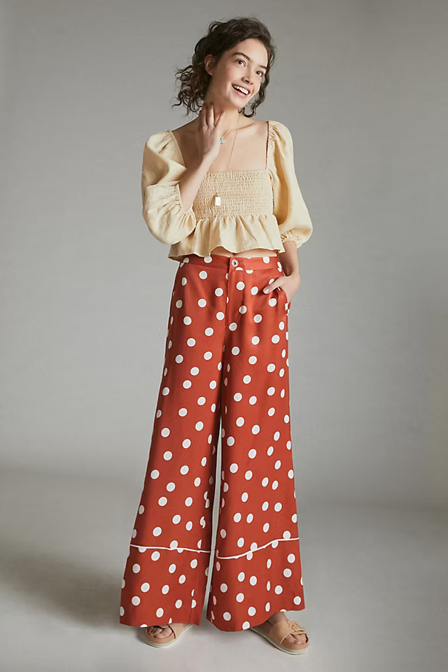 Maeve Callan Wide-Leg Pants | Anthropologie (US)