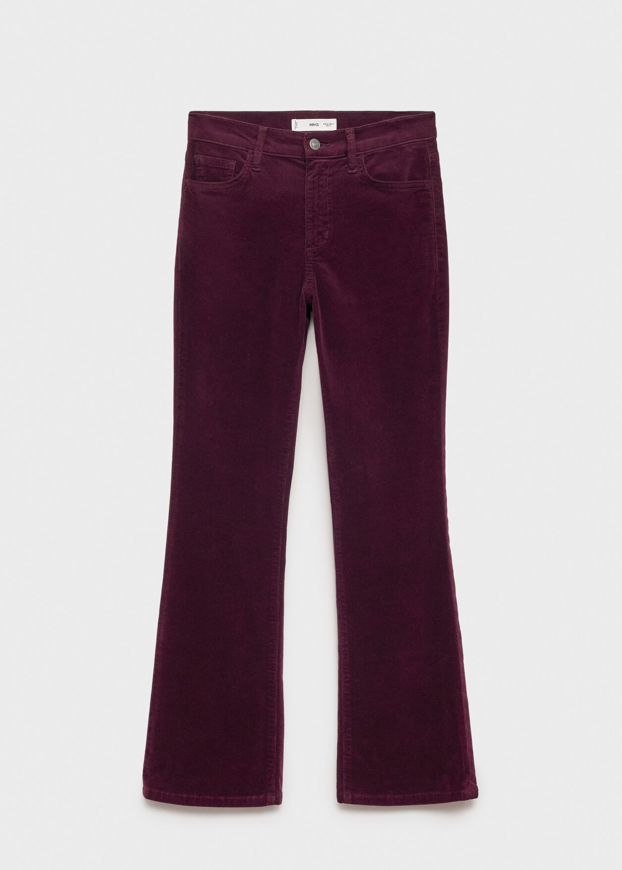 Sienna flared cropped corduroy trousers - Women | MANGO USA | Mango (US/MX/AU)