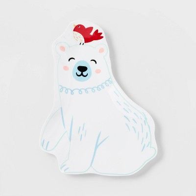 8" Melamine Bear Figural Plate - Wondershop™ | Target