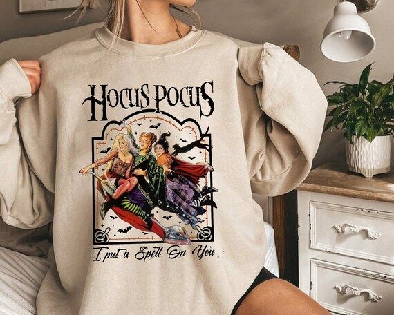 Vintage Hocus Pocus Sweatshirt, I Put A Spell On You Sweatshirt, Sanderson Sister Sweater, Hallow... | Etsy (US)