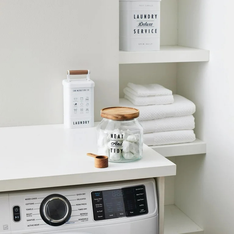 Better Homes & Gardens Small Glass Laundry Detergent Container with Scoop, Adult - Walmart.com | Walmart (US)