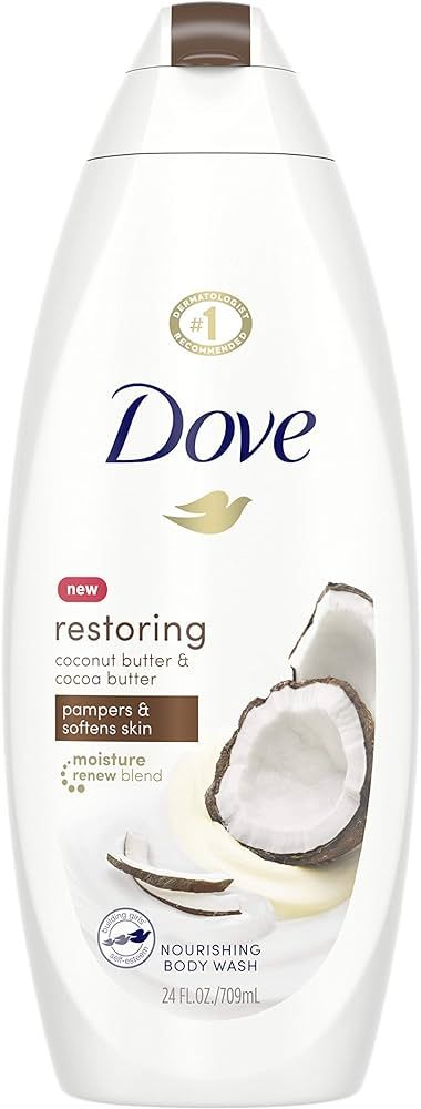 Dove Restoring Body Wash for Dry Skin Coconut Butter and Cocoa Butter Effectively Washes Away Bac... | Amazon (US)