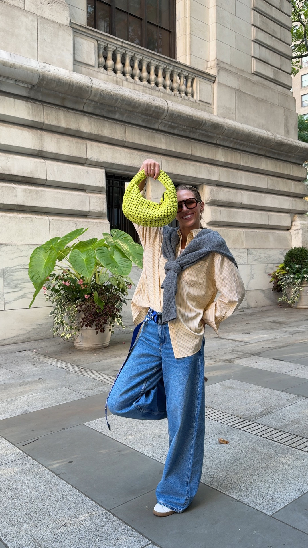 a casual ootd for the in-between weather with a few pops of color 🍋🍋‍🟩💙 #amazonfinds #baggyjeans #casualoutfit #casualoutfitidea #buttondownshirt #popsofcolor #sneakeroutfit #adidasgazelles

#LTKFindsUnder50 #LTKStyleTip #LTKWorkwear