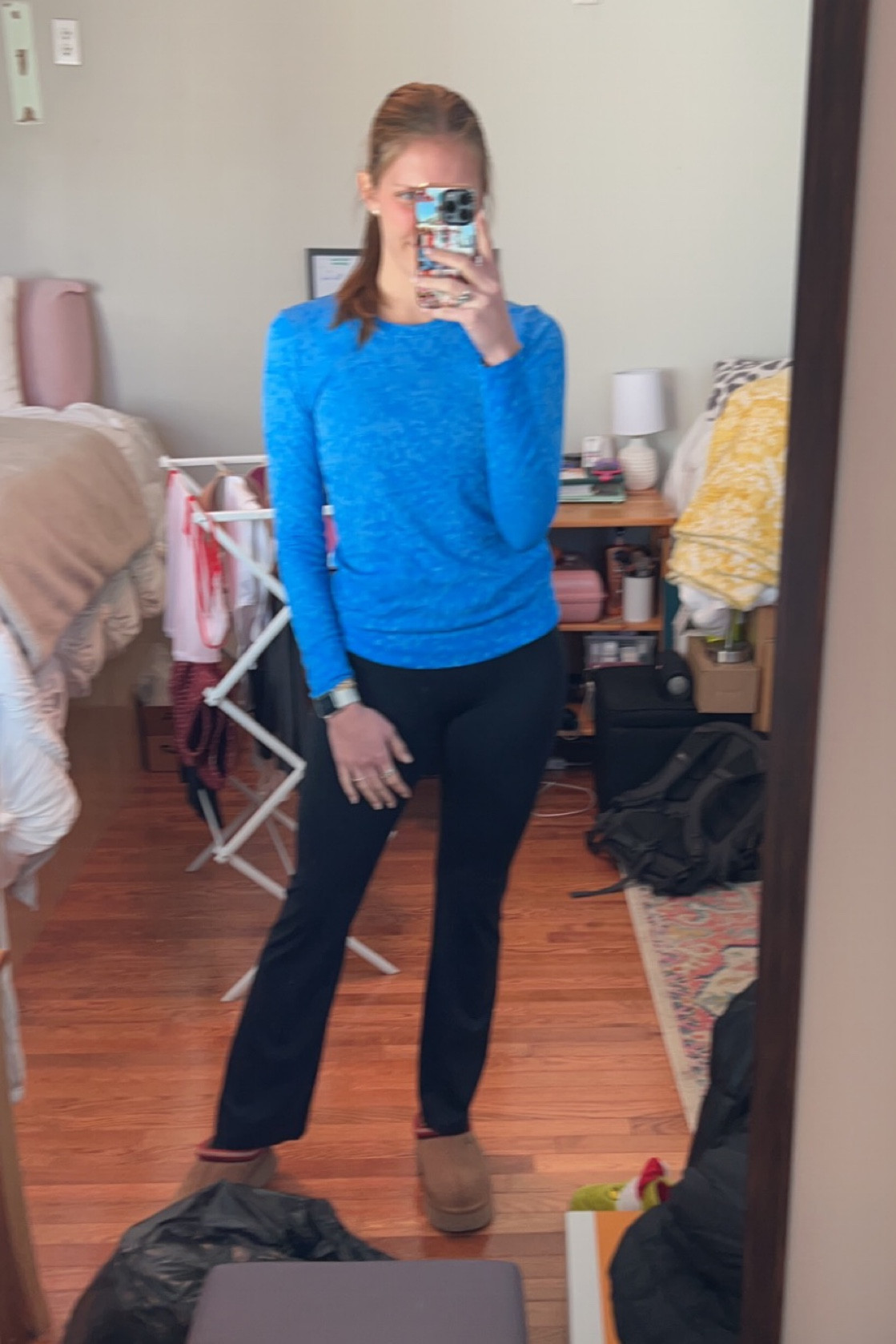 Comfy winter outfit, lululemon, flare leggings, Spanx, Lululemon, Alo, Ugg, Ugg Slippers

#LTKSeasonal #LTKstyletip #LTKtravel
