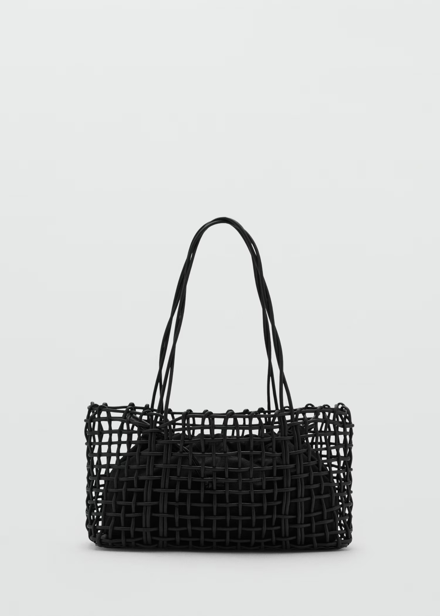 Medium braided shoulder bag | MANGO (UK)
