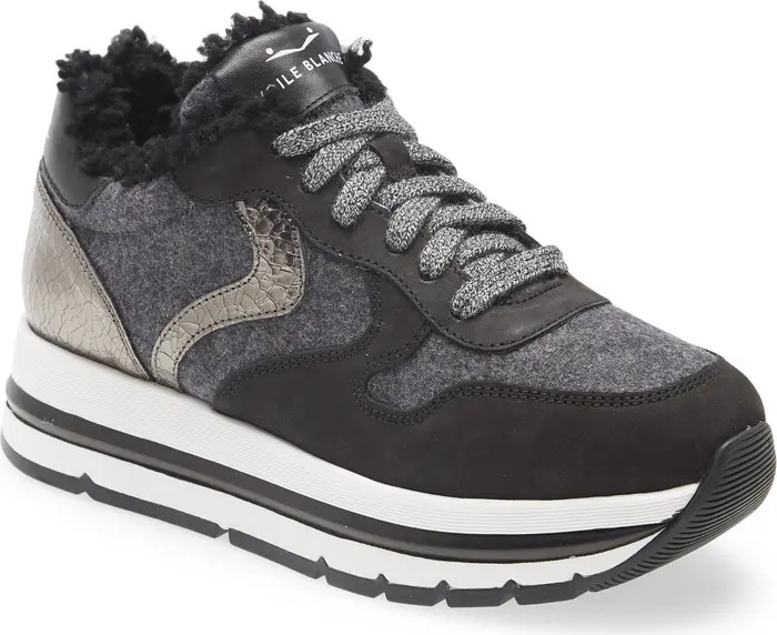 Voile Blanche Maran Genuine Shearling Lined Sneaker (Women) | Nordstrom | Nordstrom