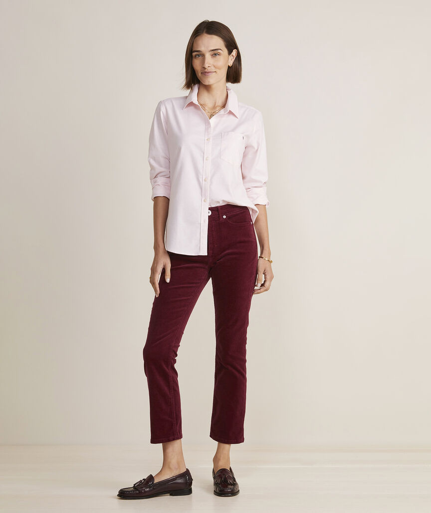Kick Flare Mid-Rise Corduroy Pants | vineyard vines