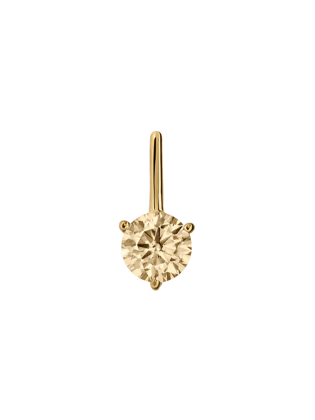 HENDRY BAR STUD EARRING IN HONEY MOISSANITE | Dorsey